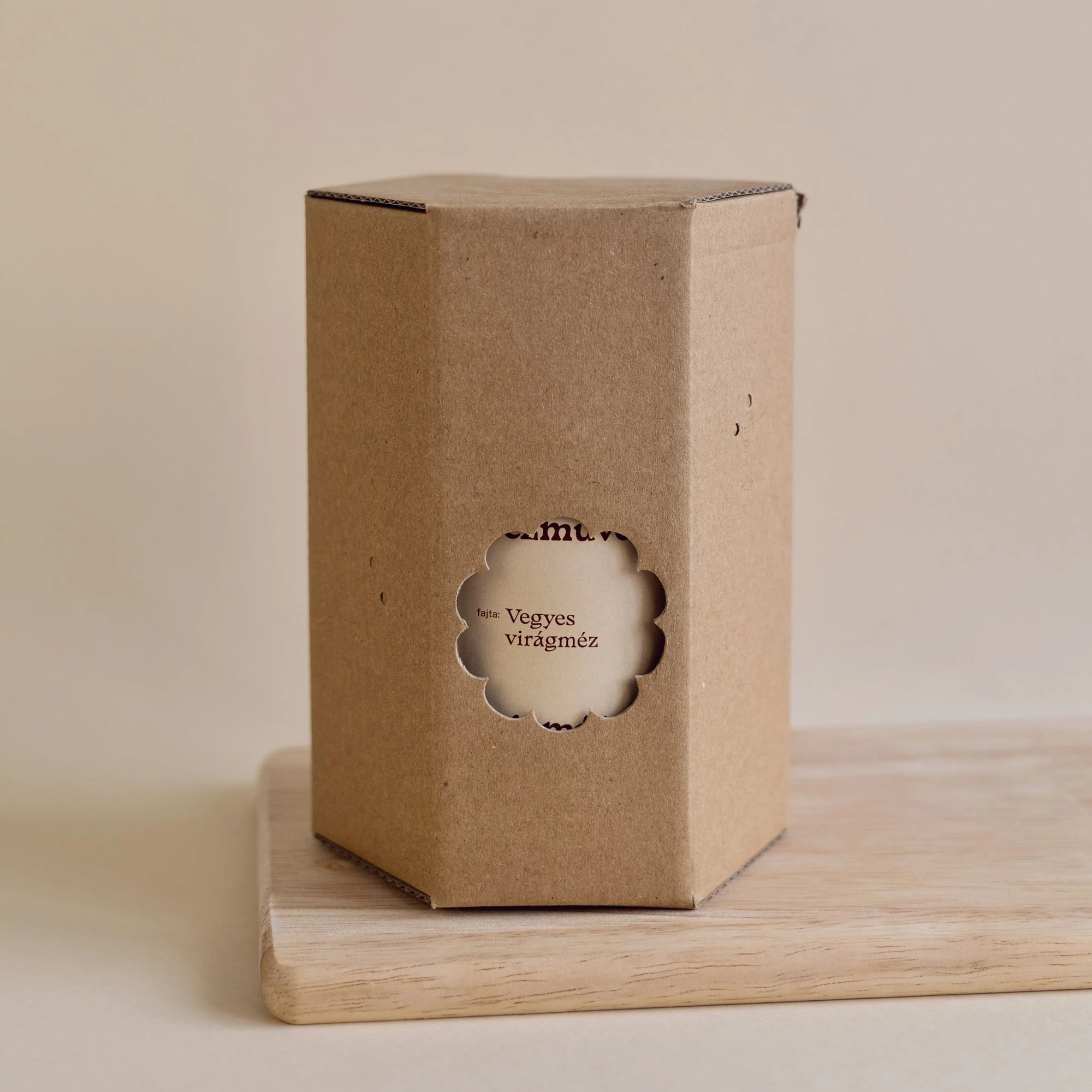 Díszdoboz mézes üveghez, termelői méz