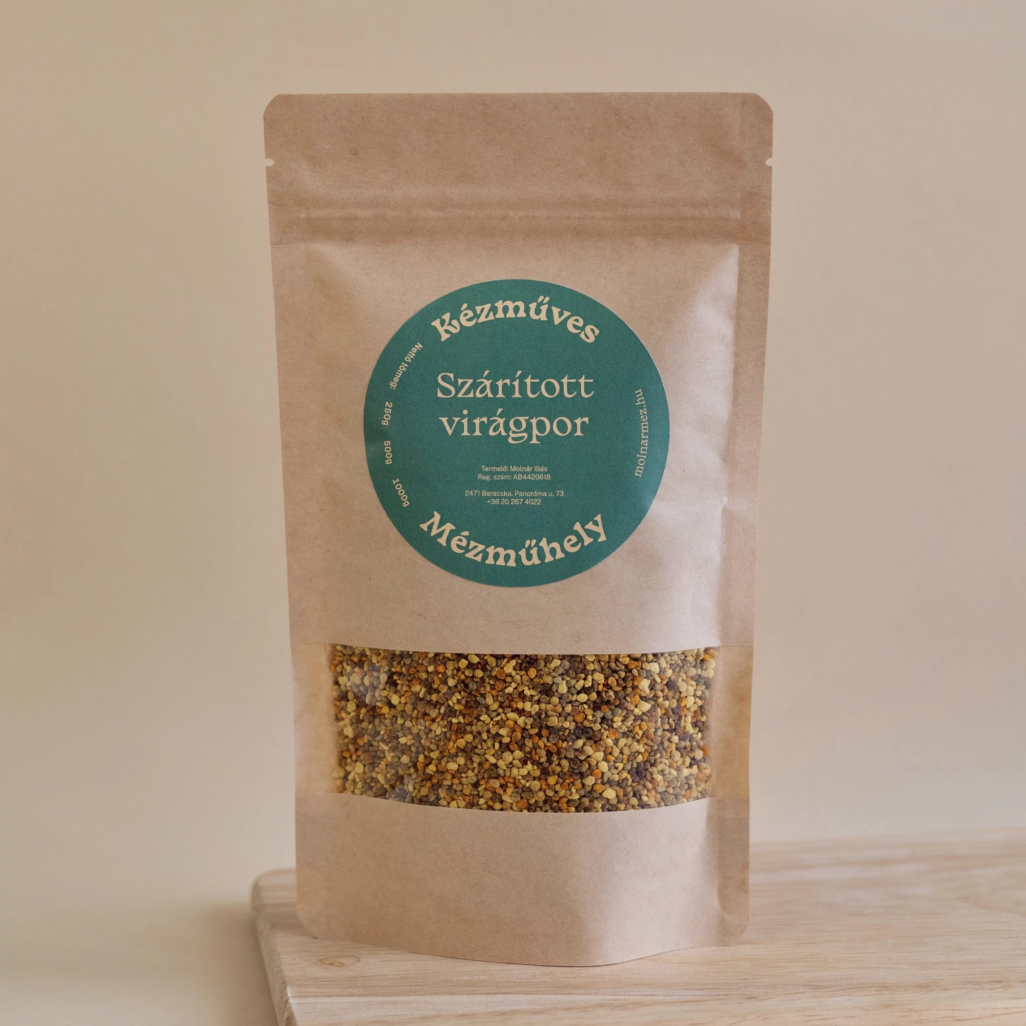 Szárított virágpor